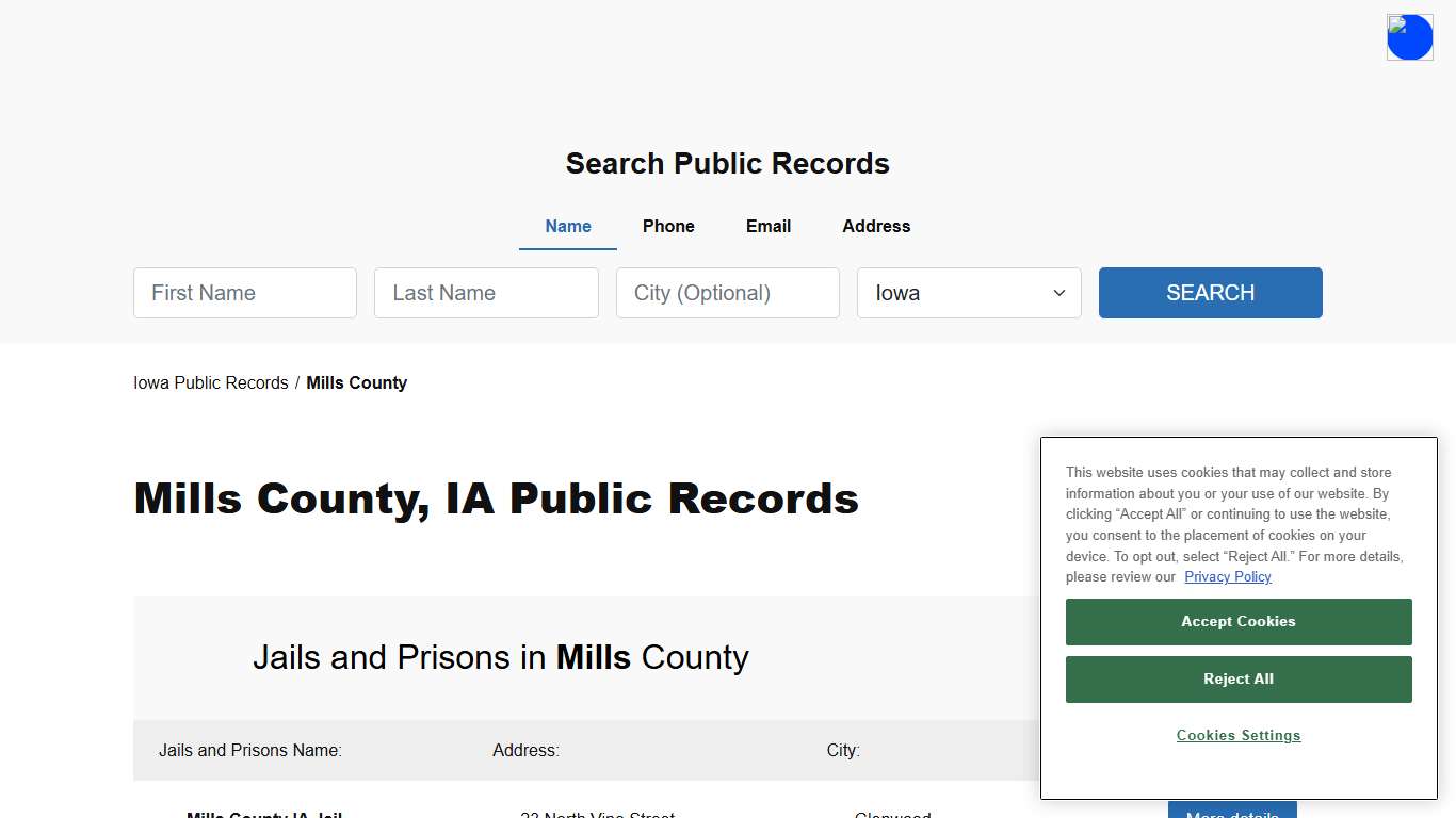 Mills County, IA Public Court, Arrest and Inmate Records - ThePublicIndex